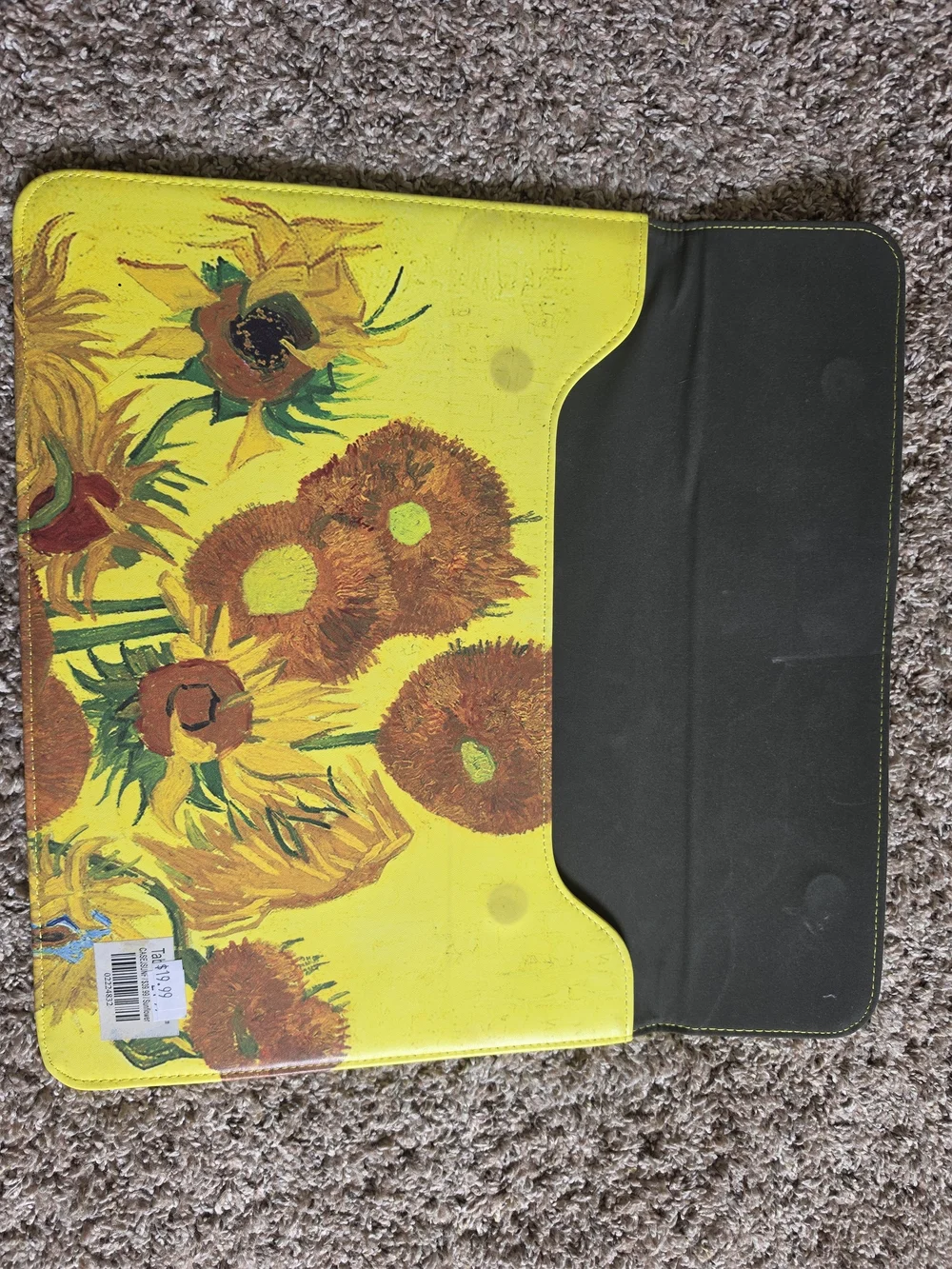 Van Gogh-Sunflower Canvas Tablet Case - Bright Yellow Floral